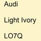 Preview: Audi, Light Ivory, LO7Q.